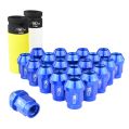 Aluminium wheel nuts FMIC.Pro M12x1.25 Blue 20 pcs. conical through-piece-2
