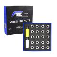 Aluminium wheel nuts FMIC.Pro M12x1.5 Silver 20 pcs. conical through-piece-3