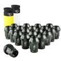 Aluminium-Radmuttern FMIC.Pro M12x1,25 Grau (Rotguss) 20 Stück konisch durchgesteckt-2
