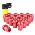 Aluminium-Radmuttern FMIC.Pro M14x1,5 GRot 20 Stück konisch durchgesteckt-2
