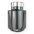 Edelstahl-Auspuffendrohr FMIC.Pro Typ 01 Carbon glänzend Schwarz 114mm Spitze 60mm Anschluss-2