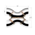 Geschweißtes X-Pipe FMIC.Pro 57mm Edelstahl 304-2