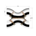 Welded X-Pipe FMIC.Pro 70mm 304 stainless steel-2