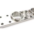 Edelstahl Billet CNC 3D Auspuff Flansch 42.4mm FTWL für BMW M50 / M52 / M54-4
