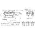 Wilwood 120-13745 Forged Dynalite-M Universal Lug Mount Caliper 4 Pistons Black-2