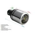 Universal Auspuffendrohr Schalldämpferspitze rund 100mm Länge 120mm Montagedurchmesser 55mm-2