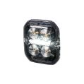 LED Warn und Positionsleuchte Purelux Ultra Slim Square Weiß / Rot 12V 24V 60mm 8W-3