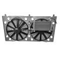 Edelstahl Diffusor Lüfterhaube Kühlerlüfterabdeckung für Aluminiumkühler IOD Performance für Nissan Patrol Y61-1
