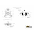 IRP verstellbare Camber-Caster-Platten für Gewindefahrwerk M14x1.25 für BMW E30 E34-3