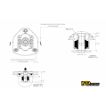IRP Adjustable Camber Caster Plates for Stock Springs with M12x1.25 for BMW E30 E34-2