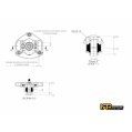 IRP Adjustable Camber Caster Plates for Stock Springs M12x1.5 for BMW E46 non-M-4