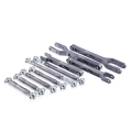 IRP verstellbare hintere Aluminium-Camber-Arme mit Motorsport-Lagern für BMW E8x E9x Grau-2