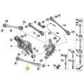 IRP Aluminium-Hinterachslängslenker für BMW F2x F3x ohne M-Modelle Gold-2