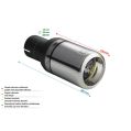 Universal Exhaust Tail Pipe Muffler Tip round 80mm lenght 80mm mounting diameter 50mm-2