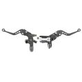 Universeller Brems und Kupplungshebel Motorrad Quad Schwarz-1