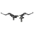 Universeller Brems und Kupplungshebel Motorrad Quad Schwarz-2