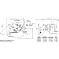 Wilwood 120-17265 MC4 Mechanical Schwimmhalterung Bremssattel Links 1 Kolben-2