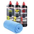 MENZERNA Politur Set 1000 2000 3000 3x250ml mit Mikrofasertuch Lackkorrektur-1