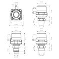 Nuke Performance Fuel Pulse Damper FPD110x AN 6 ORB-5