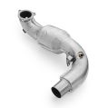 Downpipe mit Hitzeschild und Katalysatoren für Mercedes-AMG A35 GPF W177 4MATIC MS mit GPF OFF 100 cpsi-5
