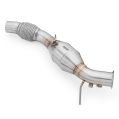 Downpipe RM Motors für BMW E81 E60 E91 E88 116d 316d 520d N47 mit Katalysator Euro 3 100 CPSI -4
