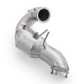 Downpipe für Audi A4 S4 / Avant Quattro / Avant 3.0 TDI ohne Katalysator mit Schalldämpfer mit Hitzeschild-3