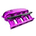 Billet Aluminum Intake Manifold V2 with Flap Delete Kit and Fual Rail RTMG Performance for 1.8 2.0 TSI TFSI EA888 Gen 3 Purple-1