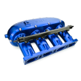 RTMG Performance Billet Aluminium Ansaugkrümmer V2 mit Delete Kit und Einspritzleiste für 2.0 TSI TFSI EA888 Gen 4 Blau-2
