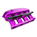 RTMG Performance Billet Aluminum Intake Manifold V2 with Delete Kit and Fuel Rail for 2.0 TSI TFSI EA888 Gen 4 Purple-2
