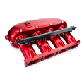 RTMG Performance Billet Aluminium Ansaugkrümmer V2 mit Delete Kit und Einspritzleiste für 2.0 TSI TFSI EA888 Gen 4 Rot-1