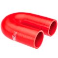 Silicone elbow 180' 51mm Red-2