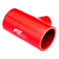 Silikon T-Stück 63/25mm Verbinder Silikonschlauch Adapter Rot-1