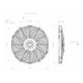 Axial Suction Radiator Cooling Fan SPAL 12V VA10-AP10/C-61A 305 MM-3