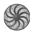 Axialer Drucklüfter SPAL 12V VA18-AP71/LL-42S BT KS 385 MM-1