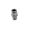 Adapter fitting Turbosmart straight 1/8 NPT Pushloc 1/4 stainless steel -1