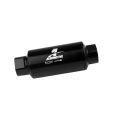 40 Micron Black Fuel Filter with ORB-10 Ports Stainless Mesh Element Aeromotive-1
