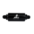 Aeromotive 12387 10 Mikron schwarzer Kraftstofffilter mit männlichen AN-10 Anschlüssen und Zelluloseelement-1
