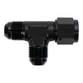 8AN Male Flare to Female Flare Swivel Tee on Straight DeatschWerks-1