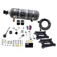 Dual 4150 Conventional Plate System Gasoline Pro-Power 100-500Hp with 12Lb Carbon Bottle Nitrous Express NX 50240-12-1