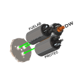 Triple Pump Base Radium Engineering 12mm Inlet Brushless Pumps-5