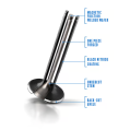 Stainless Steel Black Nitride Exhaust Valve 5.92 Triple Groove Supertech for Mini R53 Oversize-2
