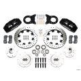 Wilwood 140-12947-D Forged Dynapro 6 Vorderrad-Bremskit 12.19 gebohrt schwarz für Ford-2