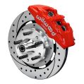 Wilwood 140-12947-DR Forged Dynapro 6 Vorderrad-Bremskit 12.19 gebohrt rot für Ford-1