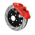 Wilwood 140-13886-DR AERO6 Big Brake Vorderrad-Bremskit 14.00 Gebohrt Rot für Ford-1