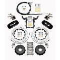 Wilwood 140-13888-D AERO4-MC4 Big Brake Parking Hinterachs-Bremskit 14.00 Gebohrt Schwarz für Ford-2