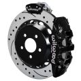 Wilwood 140-13888-D AERO4-MC4 Big Brake Parking Hinterachs-Bremskit 14.00 Gebohrt Schwarz für Ford-1