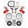 Wilwood 140-13888-DR AERO4-MC4 Big Brake Parking Hinterachs-Bremskit 14.00 Gebohrt Rot für Ford-2