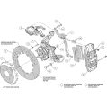 Wilwood 140-13888-R AERO4-MC4 Big Brake Parking Hinterachs-Bremskit 14.00 Rot für Ford-3