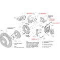 Wilwood 140-16164 Forged Dynalite Rear Brake Kit 12.19 Drilled Red-3