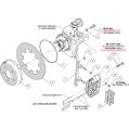 Wilwood 140-17568-R NDPR Front UTV Brake Kit Red for Polaris RZR-3